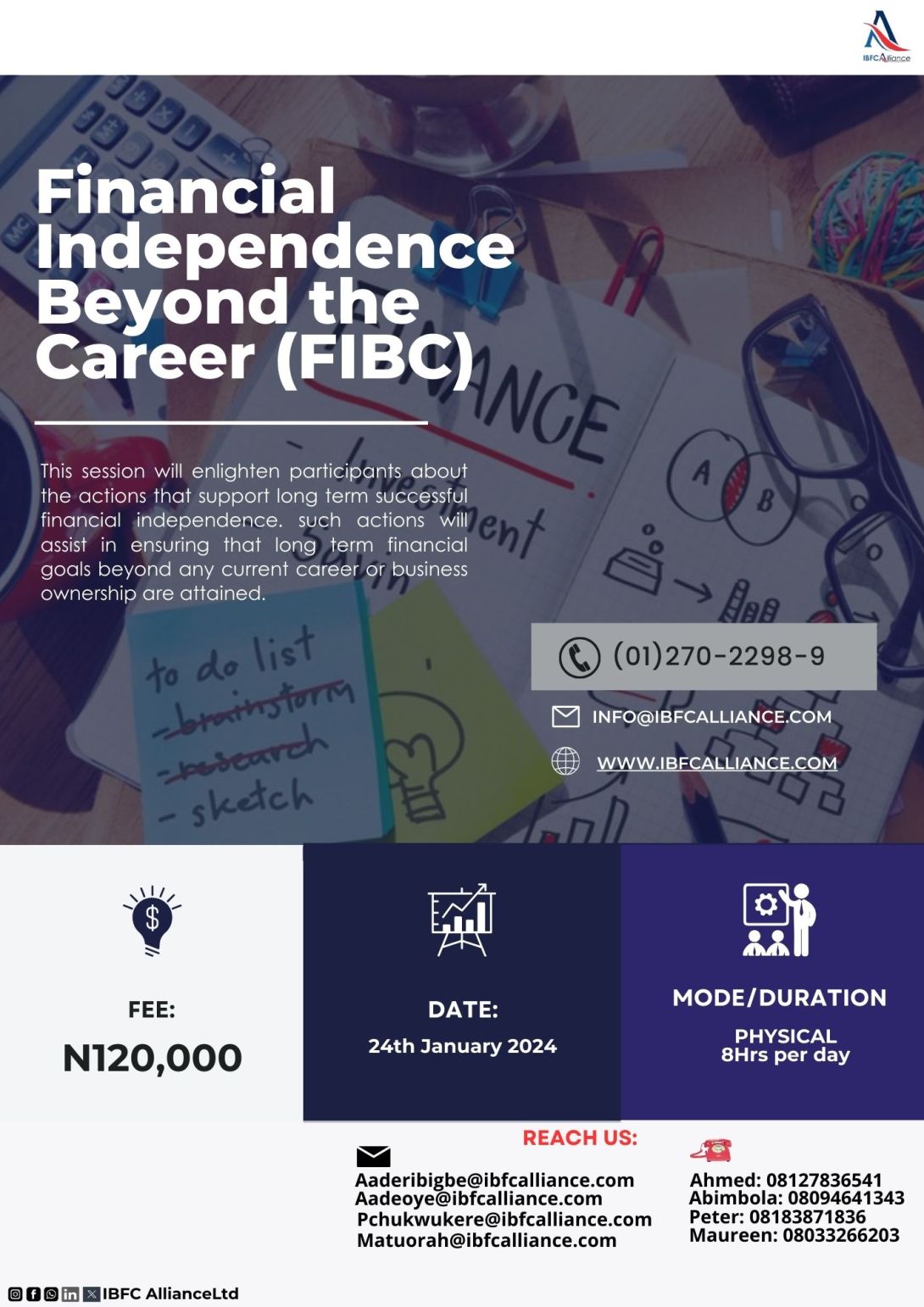 Financial Independence Beyond the Career (FIBC)