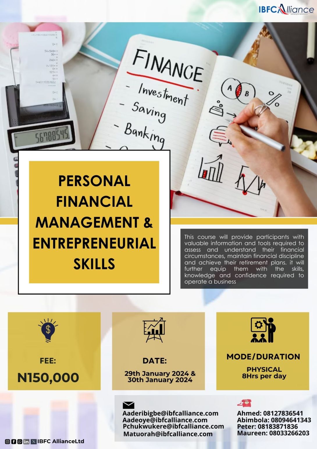 Personal Financial Management & Entrepreneurial Skills